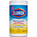 Clorox Crisp Lemon Disinfecting Wipes Bleach Free Cleaning Wipes 75 Count