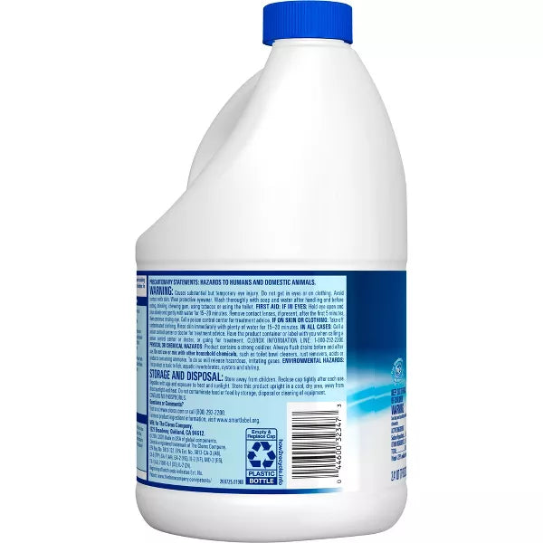 Clorox Splash-Less Liquid Bleach - Regular - 77oz