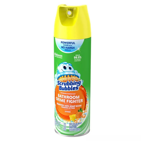 Scrubbing Bubbles Citrus Scent Bathroom Grime Fighter Disinfectant - 20oz