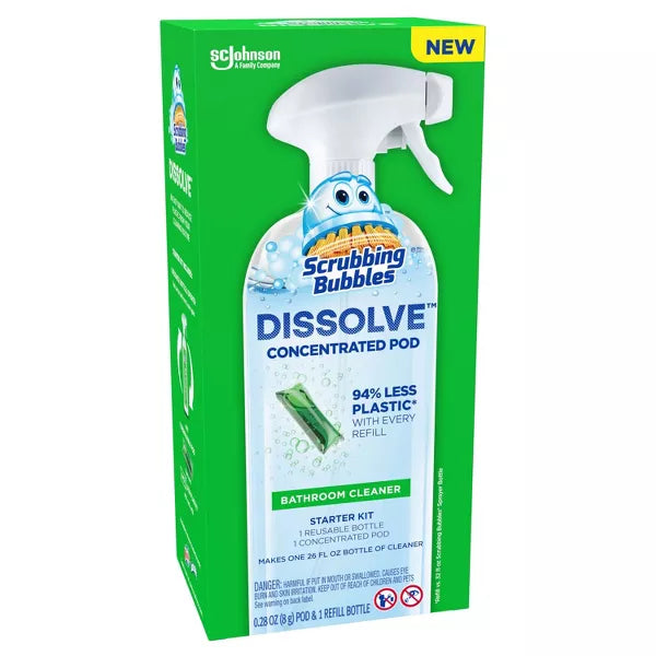 Scrubbing Bubbles Dissolve Pods Bathroom Cleaner Starter Kit - 0.28 fl oz/2ct