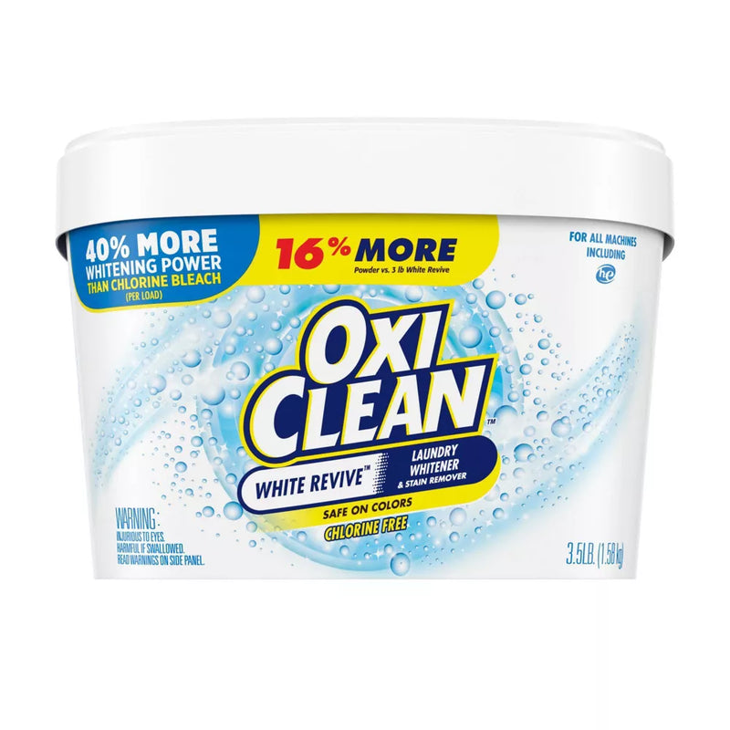 OxiClean White Revive Laundry Whitener + Stain Remover Powder - 3.5lbs