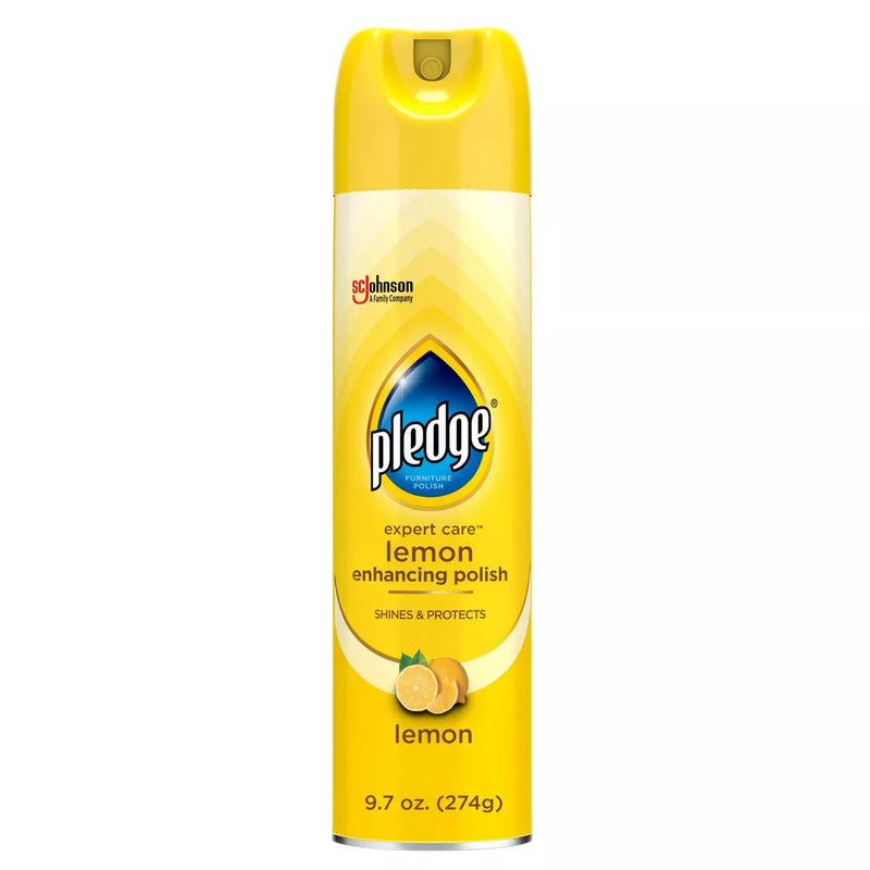 Pledge Lemon Enhancing Polish Spray - 9.7oz