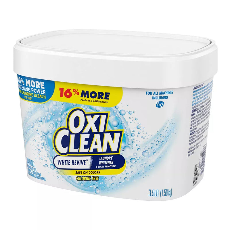 OxiClean White Revive Laundry Whitener + Stain Remover Powder - 3.5lbs