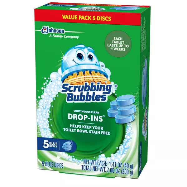 Scrubbing Bubbles Continuous Clean Drop-Ins Toilet Bowl Cleaner 3ct