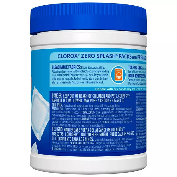 Clorox Zero Splash Bleach Packs - 12ct