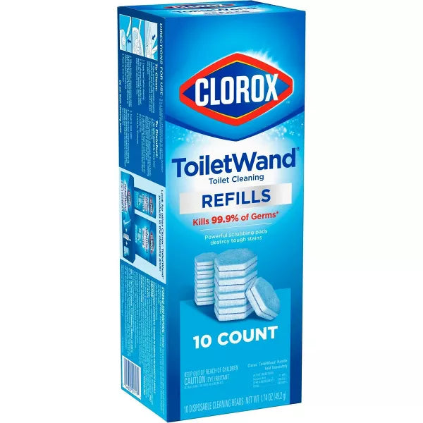 Clorox ToiletWand Disinfecting Refills Disposable Wand Heads - Unscented - 10ct