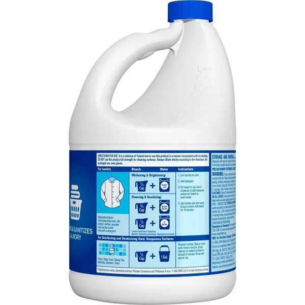 Clorox Splash-Less Liquid Bleach - Regular - 117oz