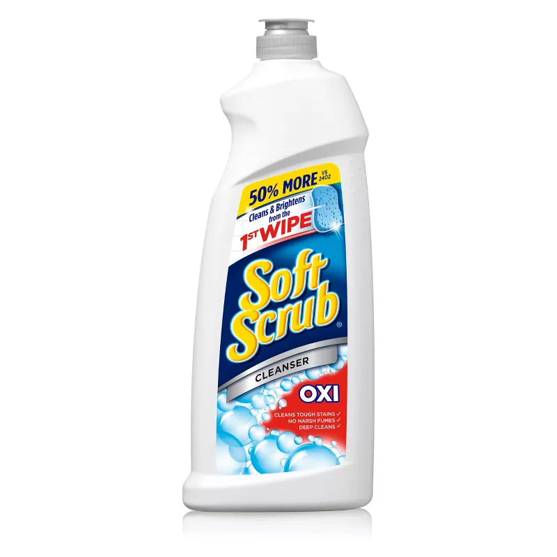 Soft Scrub Multi-Purpose Bathroom Cleanser with Oxi - 36oz