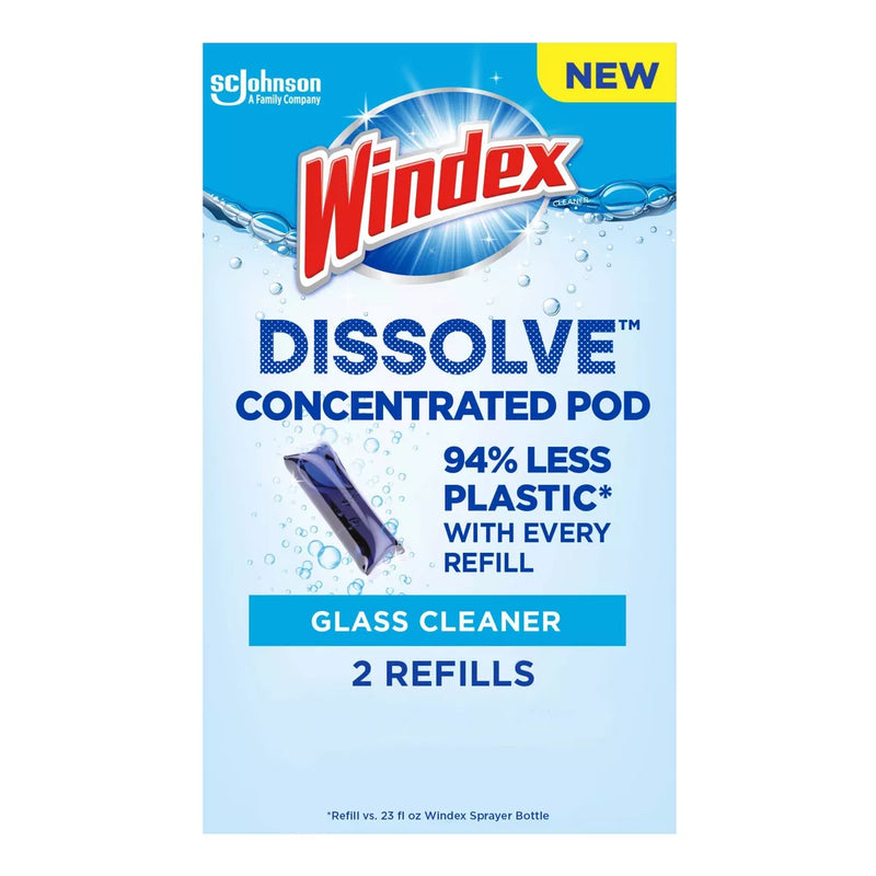 Windex Original Dissolve Pods Cleaner Refill - 0.28 fl oz/2ct