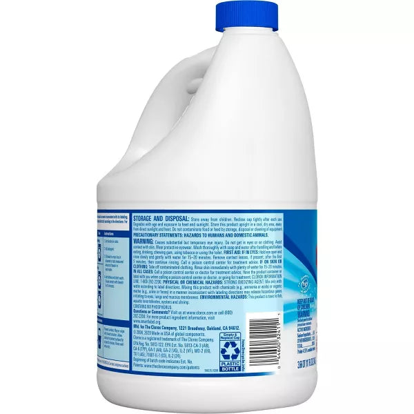 Clorox Splash-Less Liquid Bleach - Regular - 117oz