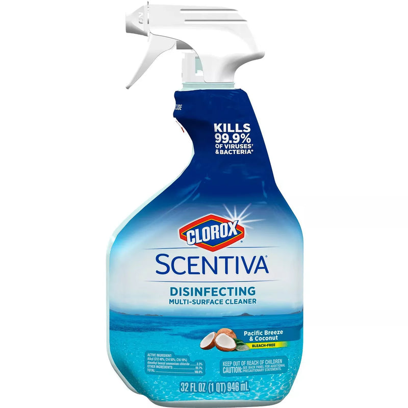 Clorox Pacific Breeze & Coconut Scentiva Multi Surface Cleaner Spray Bottle Bleach Free - 32oz