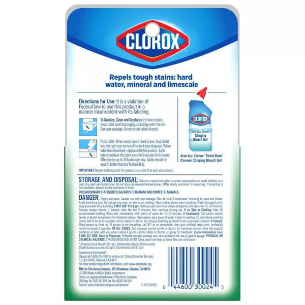 Clorox Ultra Clean Toilet Tablets Bleach - 3.5oz 2ct