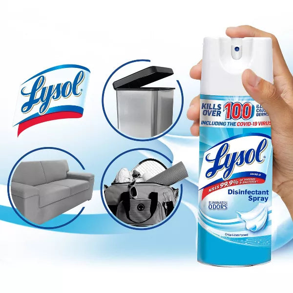 Lysol Crisp Linen Disinfectant Spray - 19oz/2ct