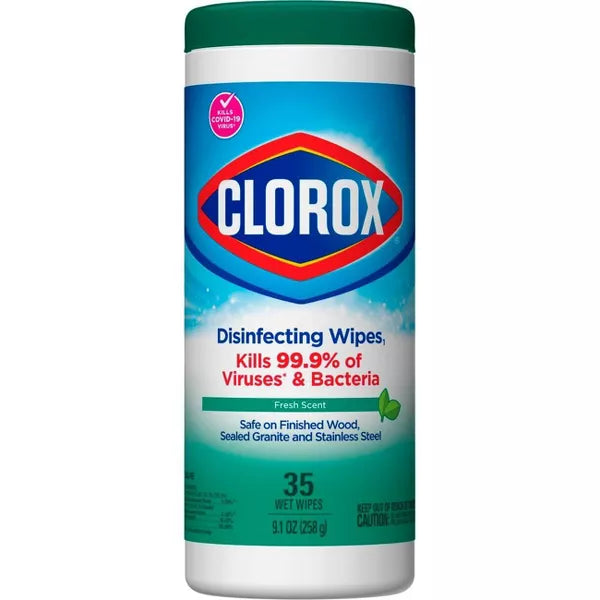 Clorox Fresh Scent Bleach Free Disinfecting Wipes 35ct