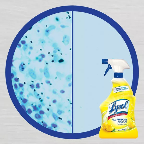 Lysol Lemon Breeze Scented All Purpose Cleaner & Disinfectant Spray - 32oz