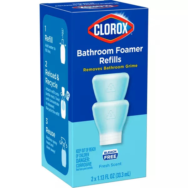 Clorox Refillable Concentrate Spray - Bathroom Foamer Refill - 2.25 fl oz