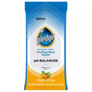 Pledge Fresh Citrus Multisurface Cleaning Wipes - 25ct