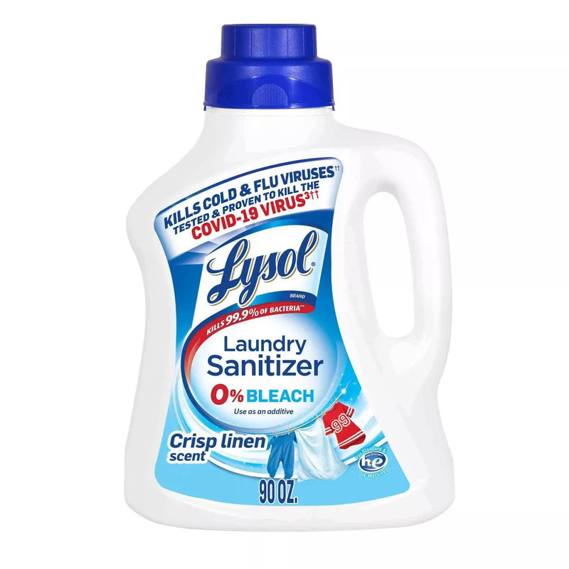 Lysol Crisp Linen Scented Laundry Sanitizer 90 Oz