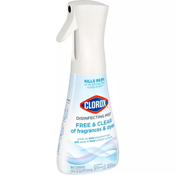 Clorox Free & Clear Ready-to-Use Disinfecting Mist - 14oz