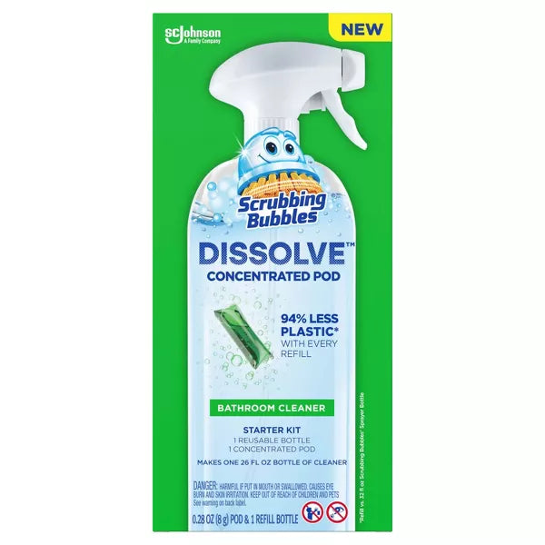 Scrubbing Bubbles Dissolve Pods Bathroom Cleaner Starter Kit - 0.28 fl oz/2ct