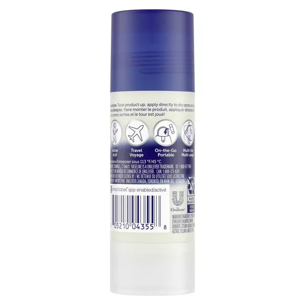 Vaseline Body Balm Stick Unscented 1.4 oz