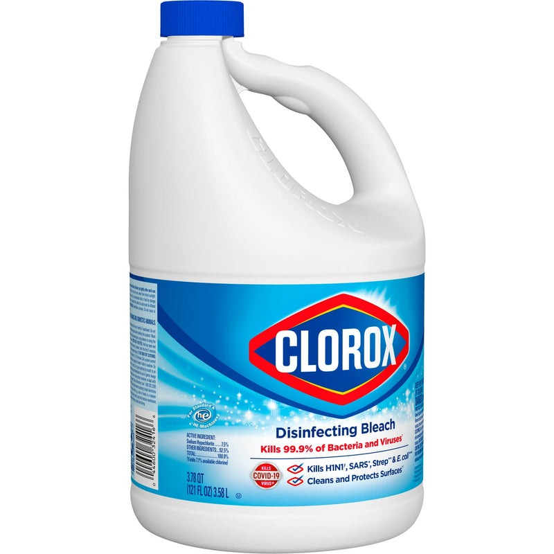 Clorox Disinfecting Liquid Bleach, Regular Scent, 121 fl oz