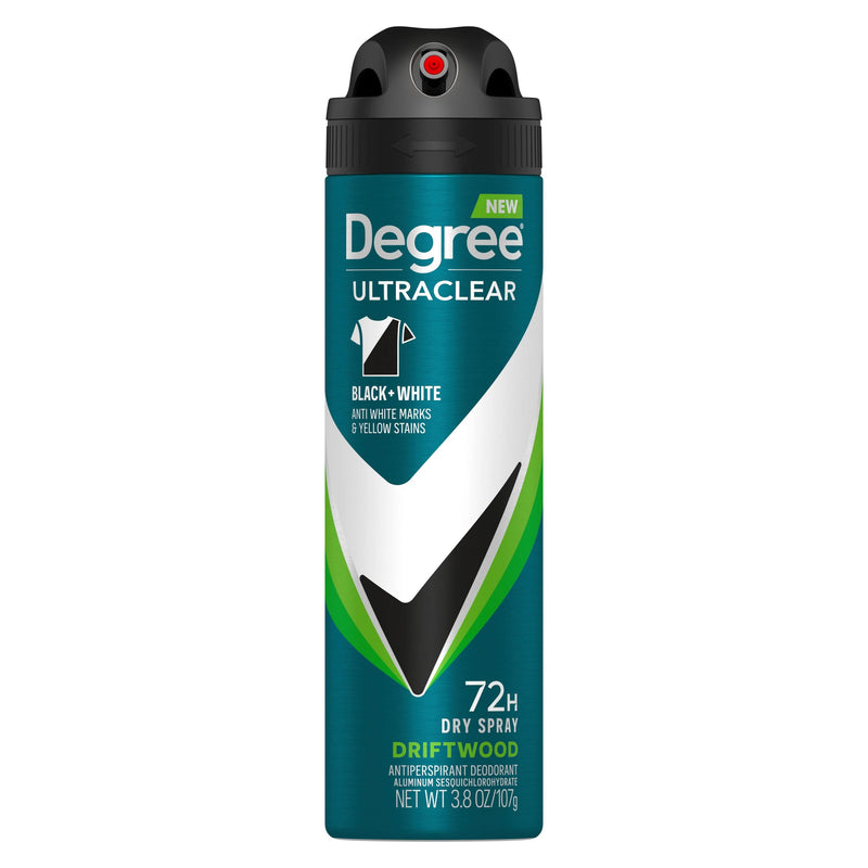 Degree Ultra Clear Long Lasting Antiperspirant Deodorant Dry Spray, Driftwood, 3.8 oz