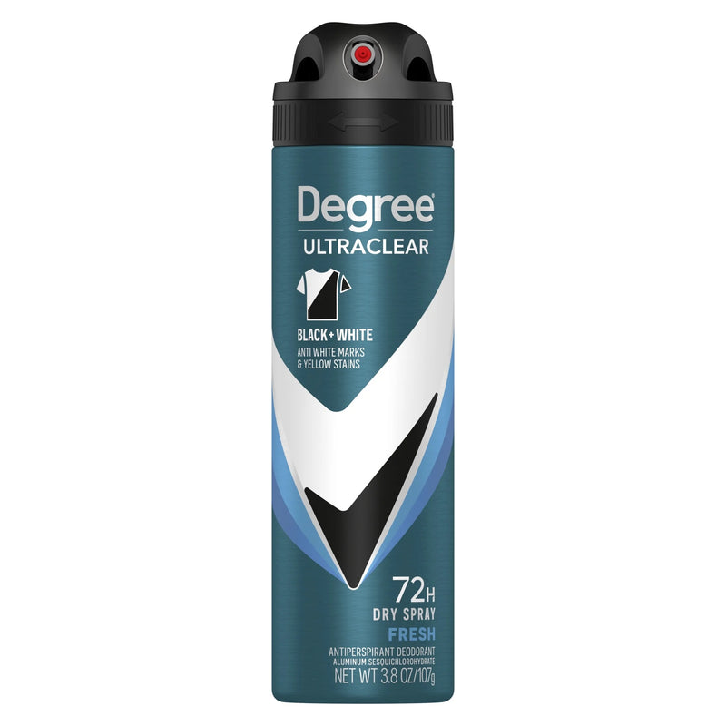 Degree Ultra Clear Long Lasting Antiperspirant Deodorant Dry Spray, Fresh, 3.8 oz
