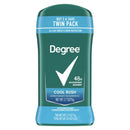 Degree Men Original Antiperspirant Deodorant for Men Cool Rush Twin Pack, 2.7oz