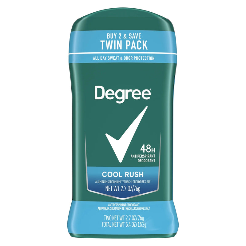 Degree Men Original Antiperspirant Deodorant for Men Cool Rush Twin Pack, 2.7oz