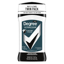 Degree Ultra Clear Long Lasting Antiperspirant Deodorant Stick Twin Pack, Woody, 2.7 oz