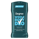 Degree Men Whole Body Deodorant Stick for Men Ocean Rush Scent Aluminum Free, 3 oz