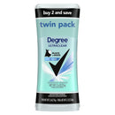 Degree Ultra Clear Long Lasting Women's Antiperspirant Deodorant Stick Twin Pack, Pure Clean, 2.6 oz