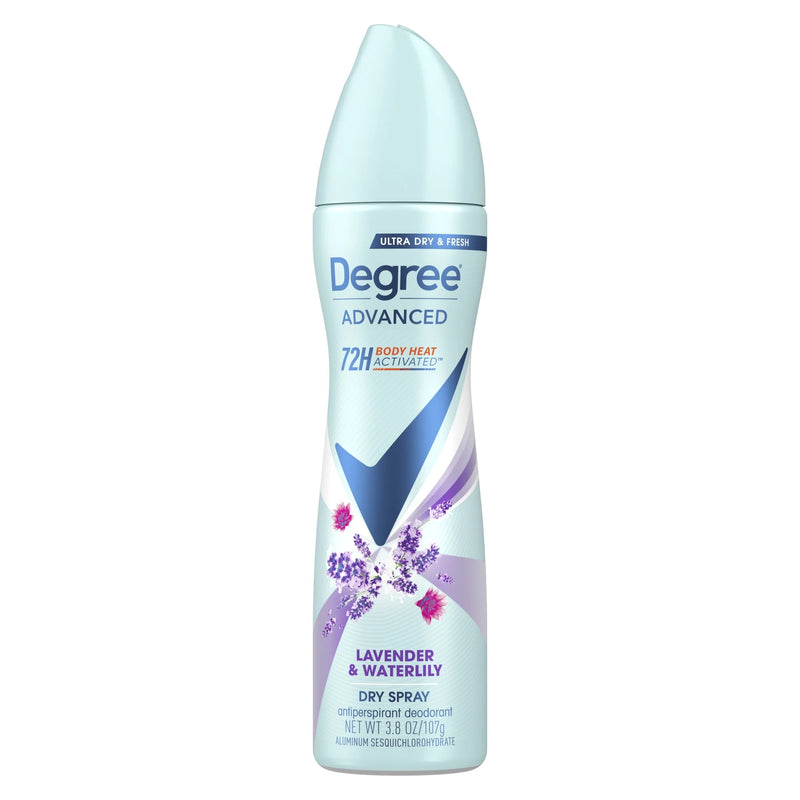 Degree Advanced Women's Antiperspirant Deodorant Dry Spray Lavender & Waterlily, 3.8 oz