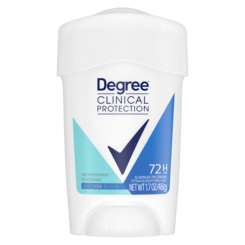 Degree Clinical Protection Antiperspirant Deodorant for Women Shower Clean, 1.7 oz