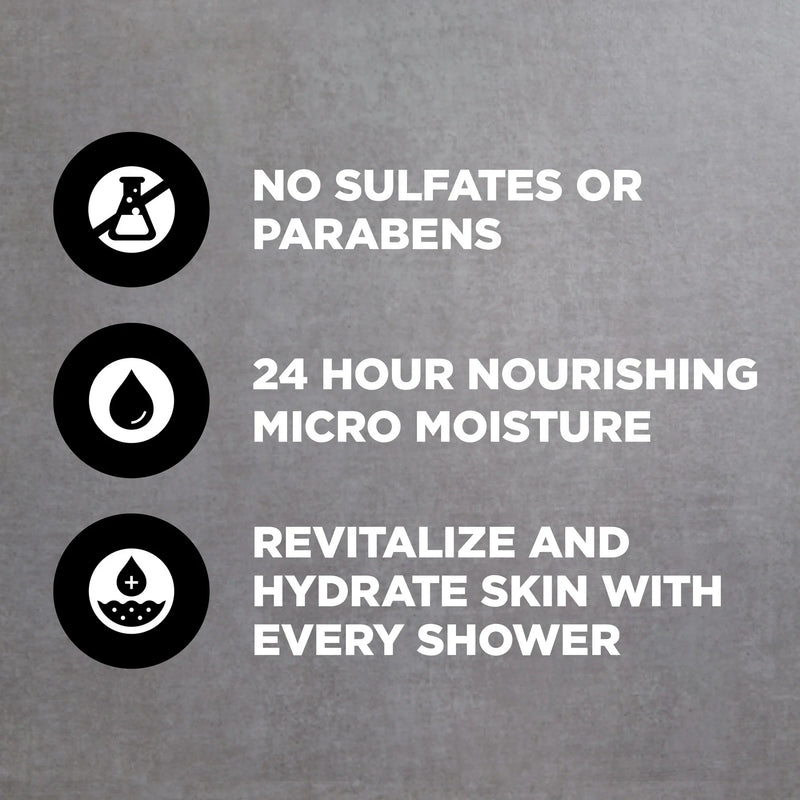 Dove Men+Care Purifying Hydrating Face & Body Wash for Men Charcoal & Clay, 30 oz