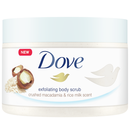 Dove Crushed Macadamia & Rice Milk Body Scrub