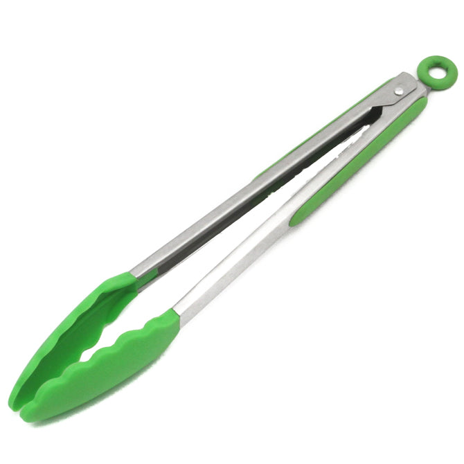 Chef Craft Premium Green Silicone Tongs