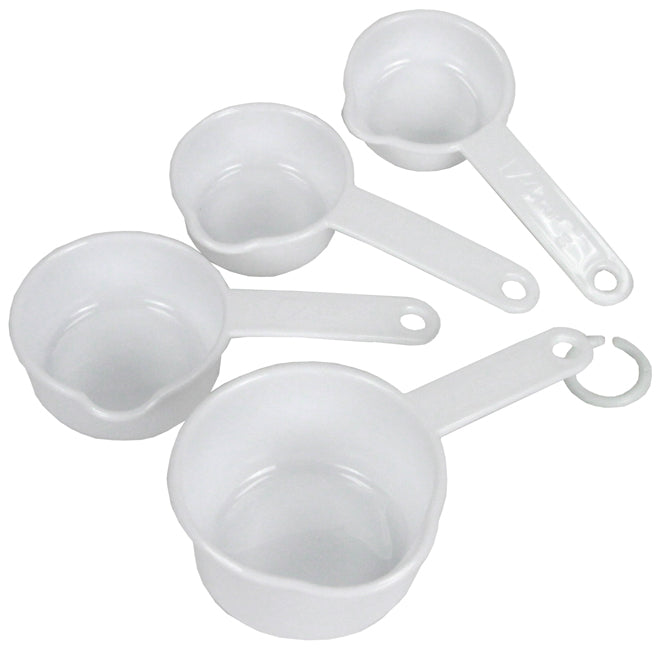 Chef Craft 4 Piece White Measuring Cup Set