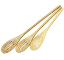 Chef Craft 3 Piece Wooden Slotted Spoon Set