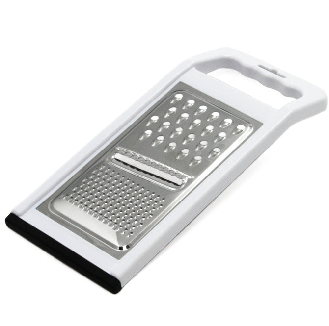 Chef Craft Stainless Steel Flat Grater with No Skid Bottom