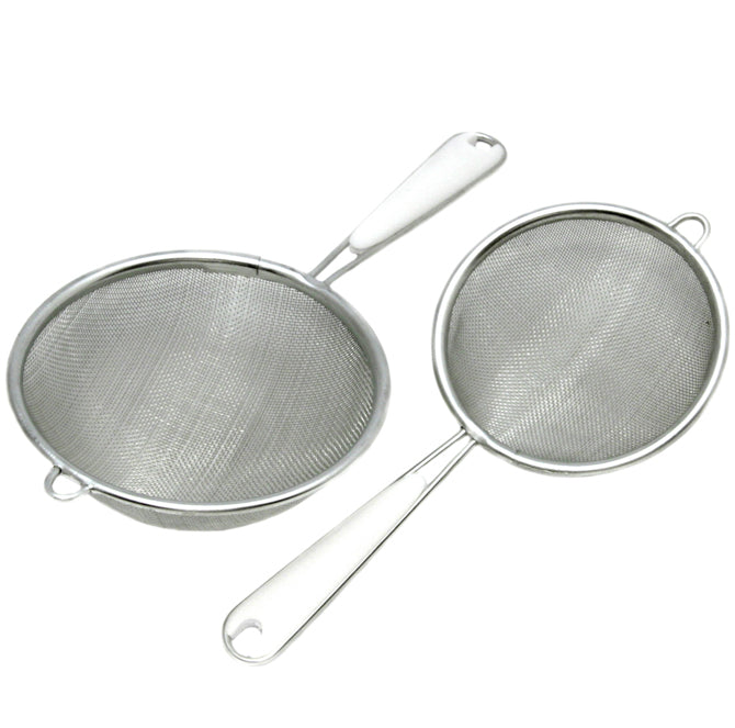 Chef Craft Stainless Steel Mesh Strainer, 2 Pack