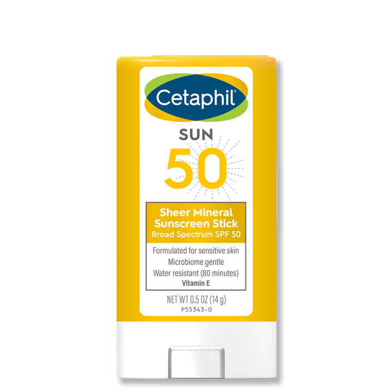 Cetaphil Sheer Mineral Sunscreen Stick Broad Spectrum SPF 50