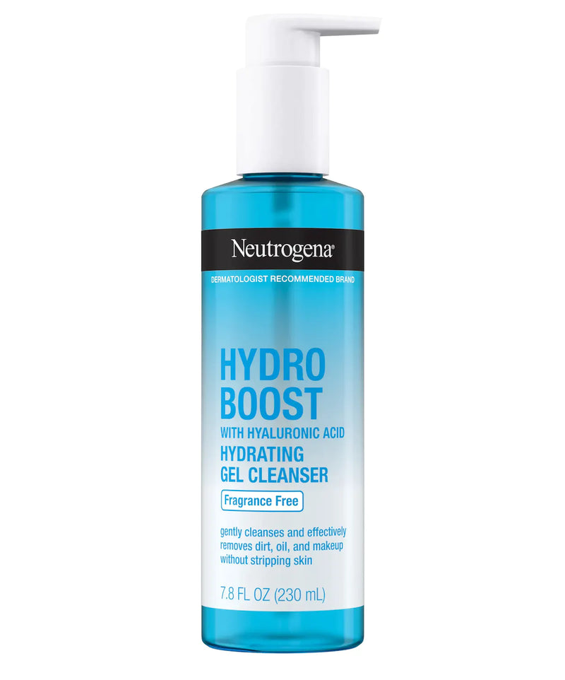 Neutrogena Hydro Boost Hydrating Cleansing Gel with Hyaluronic Acid, Fragrance Free