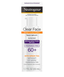 Neutrogena Clear Face Serum Sunscreen with Green Tea Broad Spectrum SPF 60+ Fragrance Free
