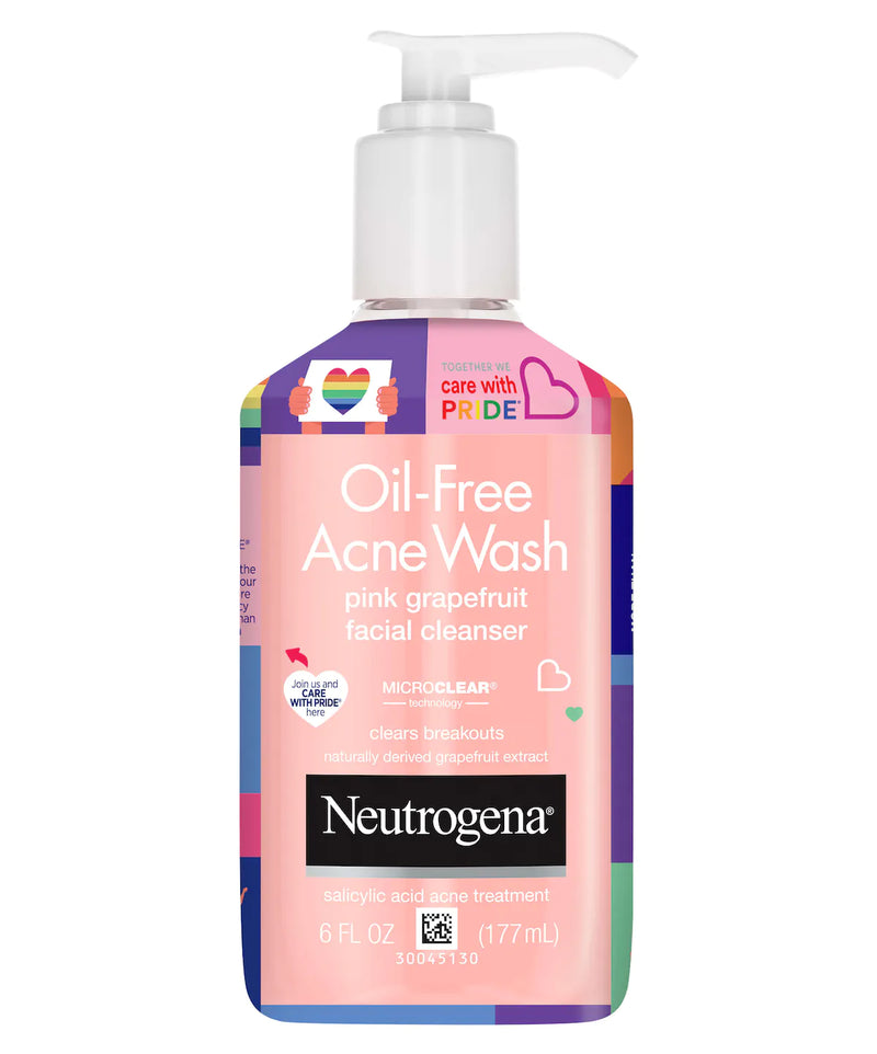 Neutrogena Oil Free Acne Wash Pink Grapefruit - Limited Pride Edition