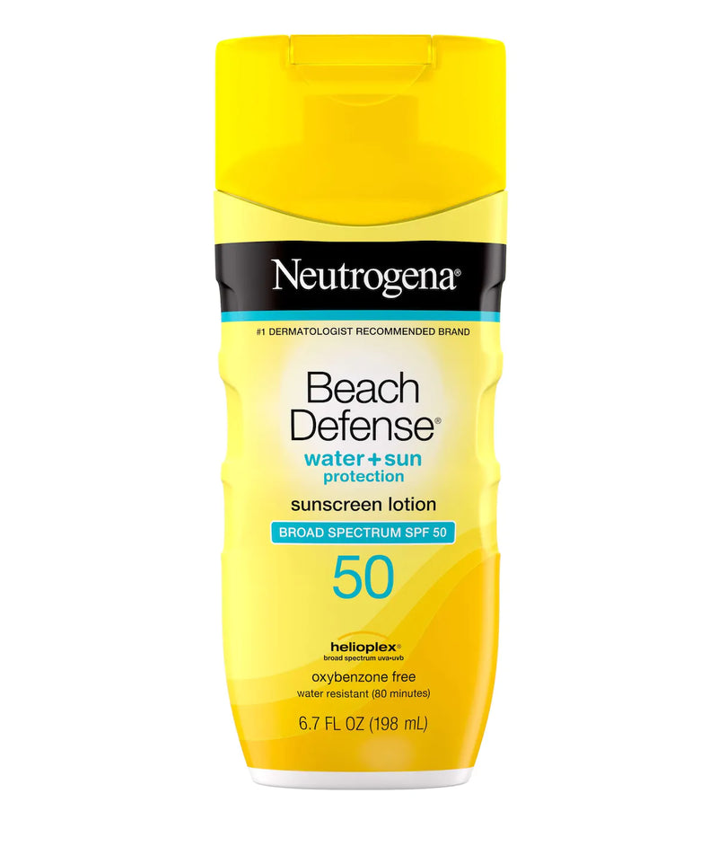 Neutrogena Beach Defense® Water + Sun Protection Sunscreen Lotion Broad Spectrum SPF 50