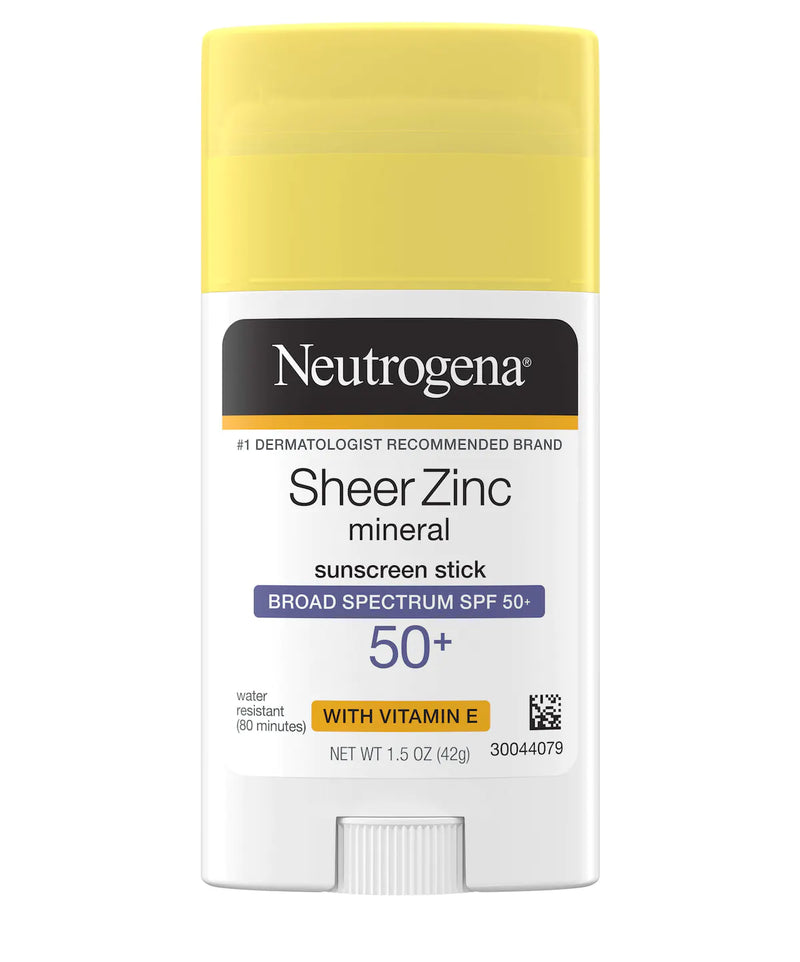 Neutrogena Sheer Zinc Mineral Sunscreen Stick Broad Spectrum SPF 50+