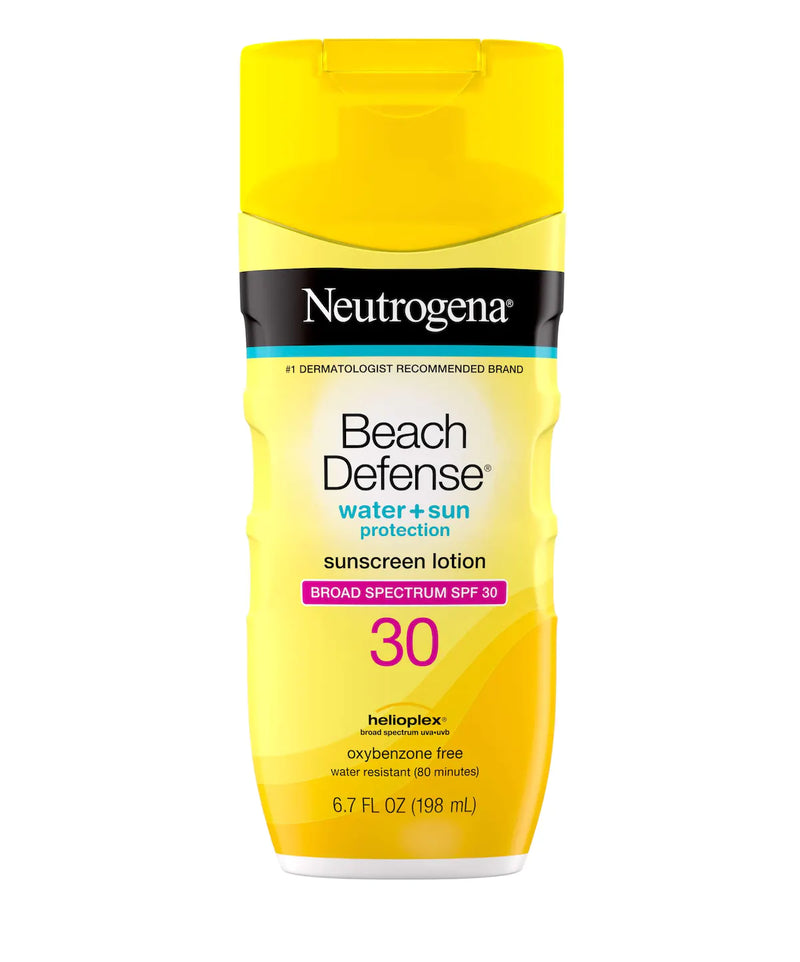 Neutrogena Beach Defense® Water + Sun Protection Sunscreen Lotion Broad Spectrum SPF 30