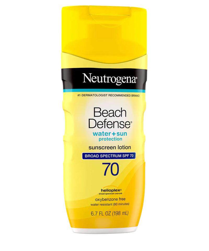 Neutrogena Beach Defense® Water + Sun Protection Oxybenzone-Free Sunscreen Lotion Broad Spectrum SPF 70